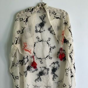 Madewell Jackalope wool scarf